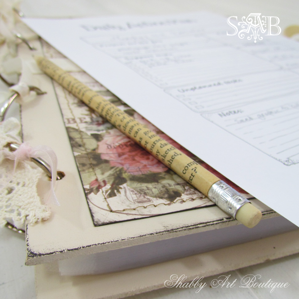 Shabby Art Boutique - Blog Planner 1