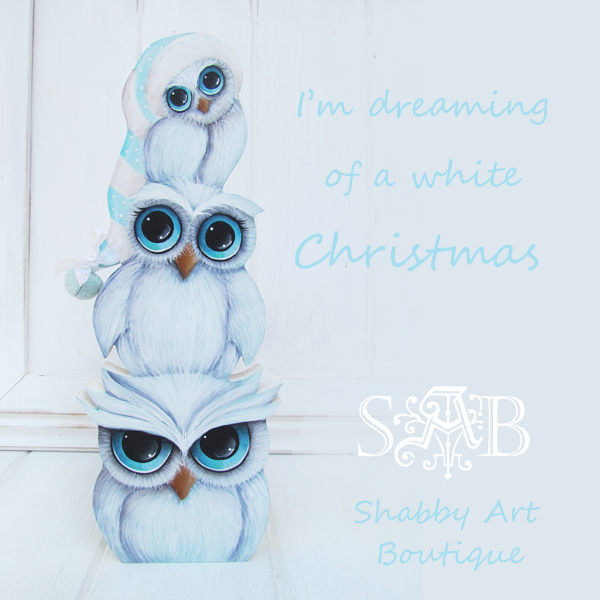 Shabby Art Boutique white Christmas