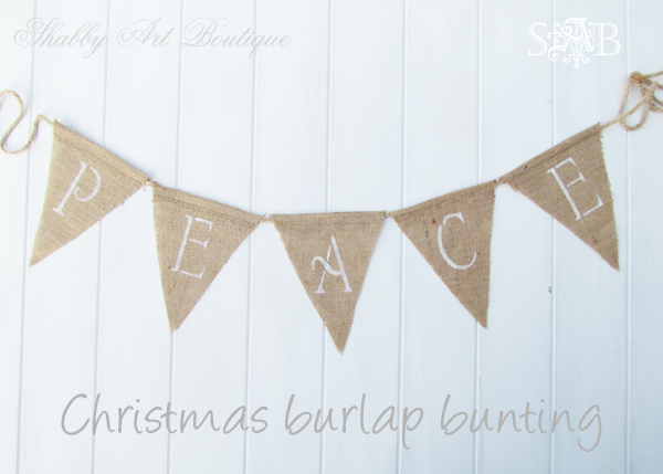 Shabby Art Boutique burlap bunting 2