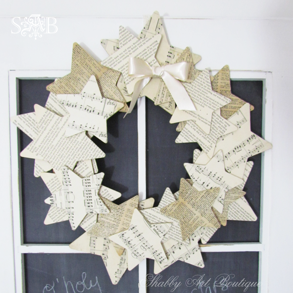 Shabby Art Boutique paper wreath