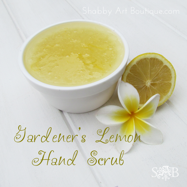 Shabby Art Boutique - Gardener's Lemon Hand Scrub 2