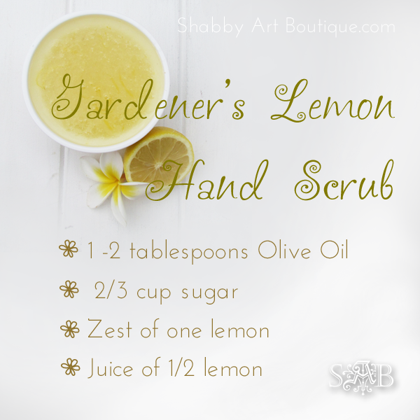 Shabby Art Boutique - Gardener's Lemon Hand Scrub