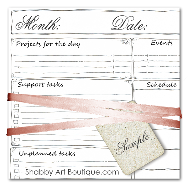 Shabby Art Boutique - Vintage Creativity Planner 2014, 2