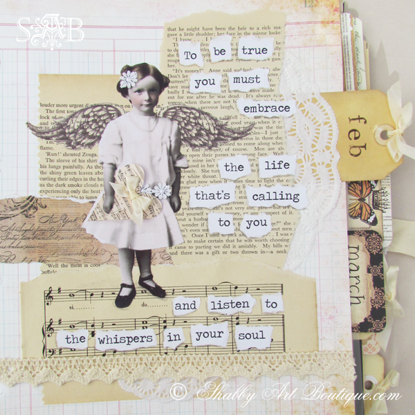 Shabby art Boutique Vintage Planner 3