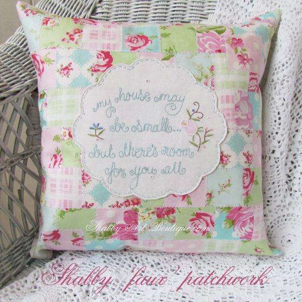 Shabby Art Boutique - shabby 'faux' patchwork 2