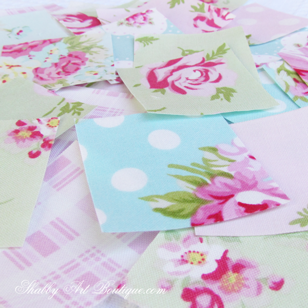 Shabby Art Boutique - shabby 'faux' patchwork 5