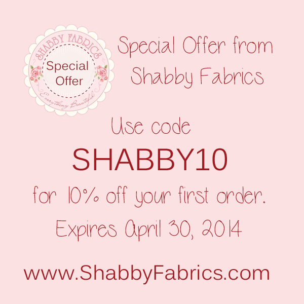 Shabby Fabrics offer for Shabby Art Boutique