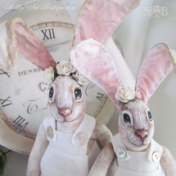 Shabby Art Boutique handmade bunnies 2
