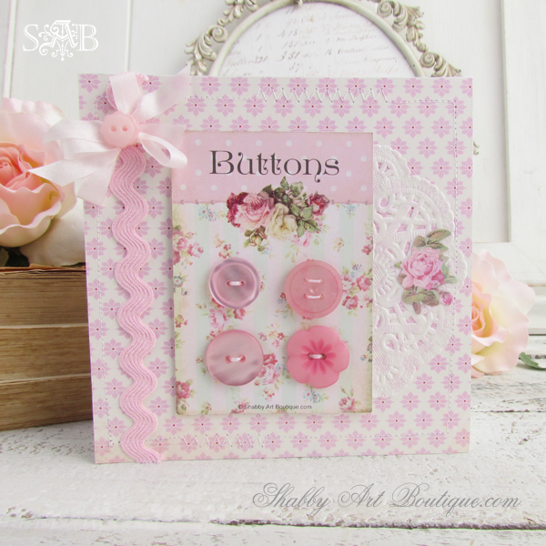 Shabby Art Boutique - Button Cards 1