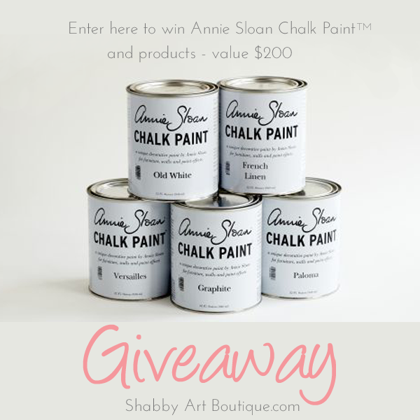 Shabby Art Boutique - Annie Sloan Chalk Paint Giveaway July 2014