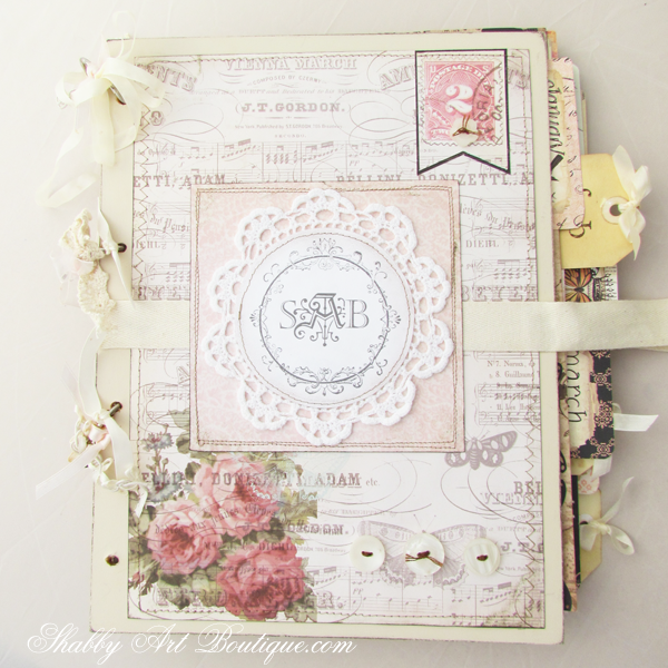 Shabby Art Boutique Vintage Planner 1