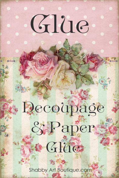 Shabby Art Boutique - Decoupage & paper glue label