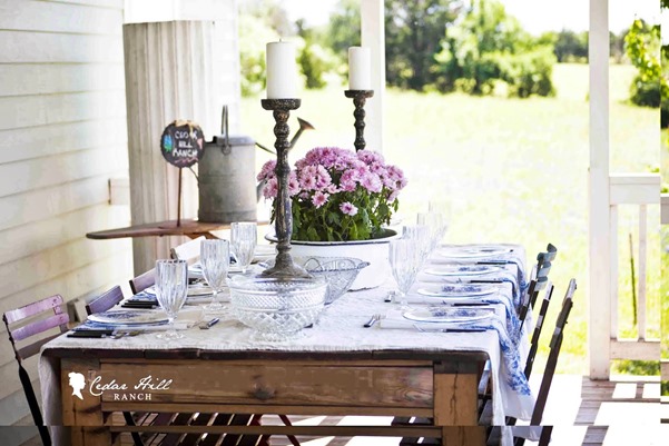 toile table back porch