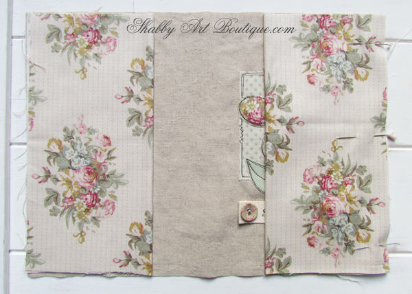 Shabby Art Boutique - fabric covered diary tutorial 2