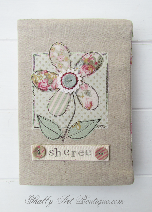 Shabby Art Boutique - fabric covered diary tutorial