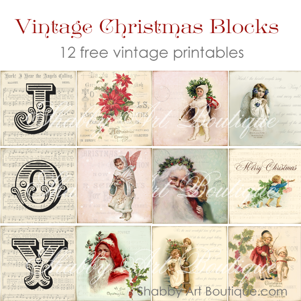 Shabby Art Boutique - vintage blocks 3