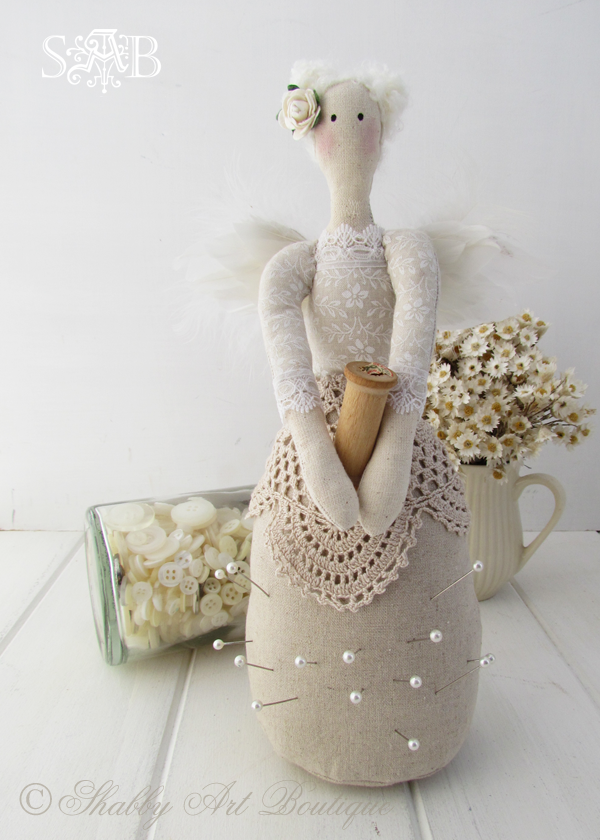 Shabby Art Boutique Pin Cushion Angel 4