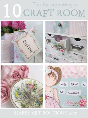 Shabby Art Boutique 10 tips for organising a craft room