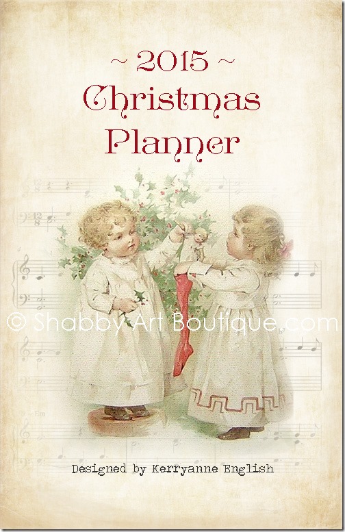 Shabby Art Boutique - free printable 2015 Christmas Planner from Shabby Art Boutique.com