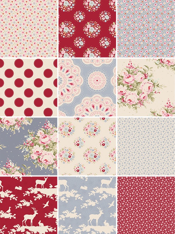 Shabby Art Boutique - Sweetheart collection fabrics