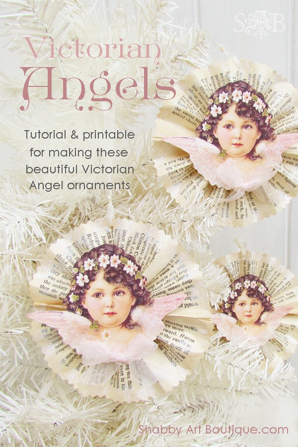 Shabby Art Boutique - Victorian Angel Ornaments