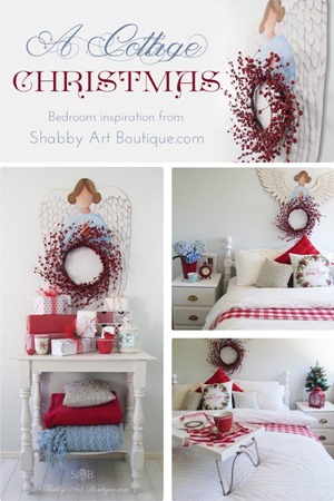 A Cottage Christmas Bedroom - Shabby Art Boutique