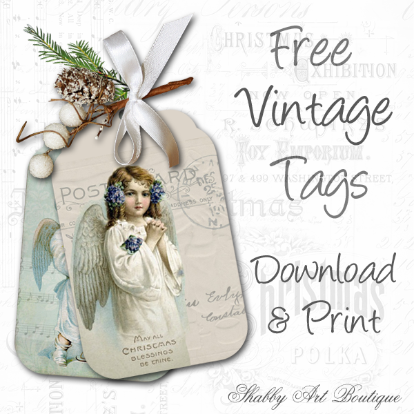 Shabby Art Boutique vintage tags 3