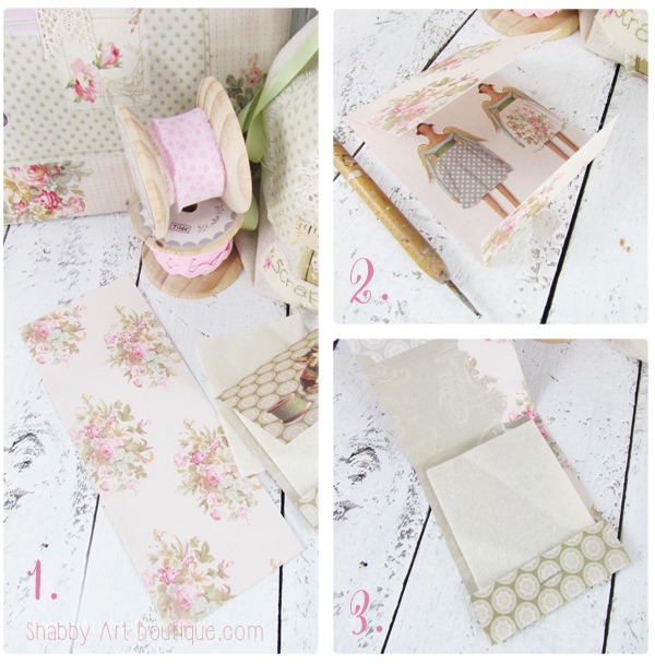 How to make a matchbook needle keeper by Shabby Art Boutique