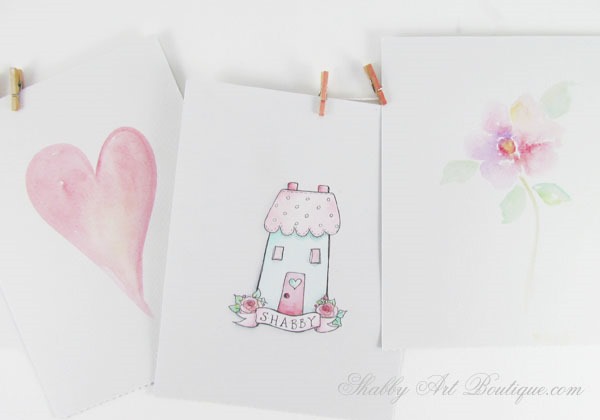 Pen and wash technique by Kerryanne English for Shabby Art Boutique.  Visit the website for 100+ tutorials and inspiration.