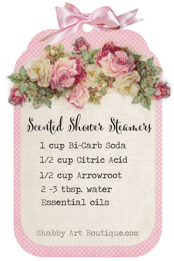 Homemade Essential Oil Shower Steamer Recipe