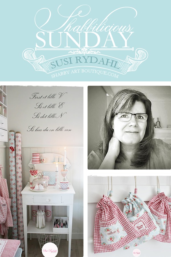 Shabbilicious Sunday takes us on a tour of Susi Rydahls gorgoeus Denmark home. Filled with her pretty GreenGate pastel mix and match style, if you love shabby or cottage style decorating you'll love this tour. Click to visit Shabby Art Boutique now or PIN for later.