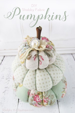 Shabby Art Boutique - DIY Shabby Fabric Pumpkins