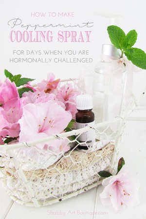 DIY - Peppermint cooling spray for days when you are hormonally challenged