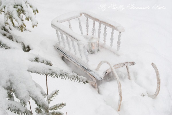 My Shabby Streamside Studio - Sandy - featured on Shabbilicious Sunday