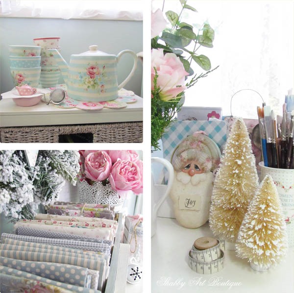 Handmade Christmas in the craft room I Shabby art Boutique