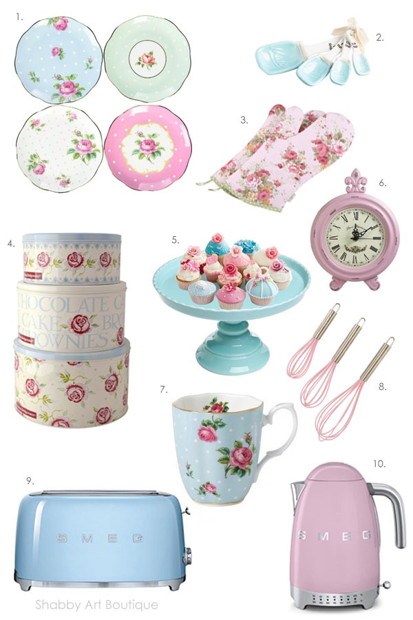 10 fabulous Cottage Pastel Kitchen items