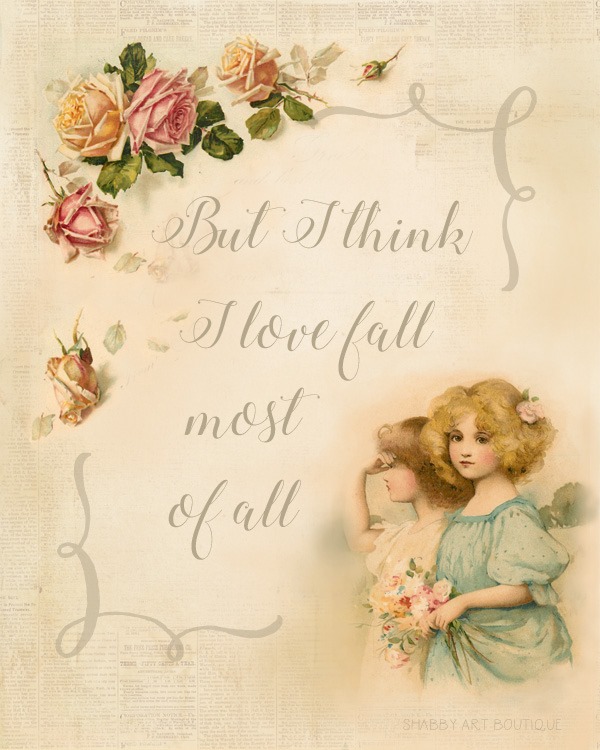 Download this free vintage fall printable at Shabby Art Boutique