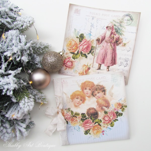 Vintage Christmas cards to download from Shabby Art Boutique