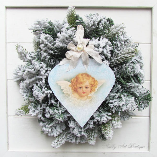 Handmade Vintage Angel Ornament Tutorial from Shabby Art Boutique