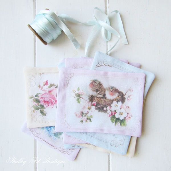 Printable vintage lavender sachets by Shabby Art Boutique