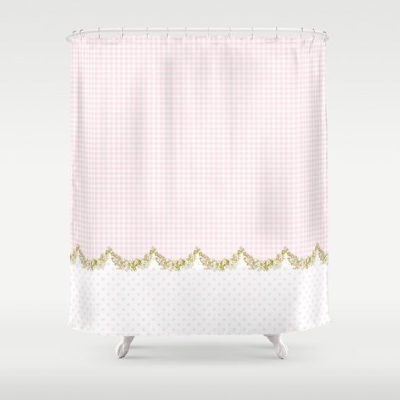 Spring Blossom shower curtain by Shabby Art Boutique on Society6