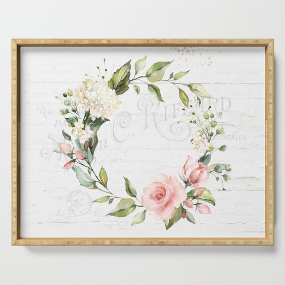 Summer Days by Shabby Art Boutique on Society6 - tray
