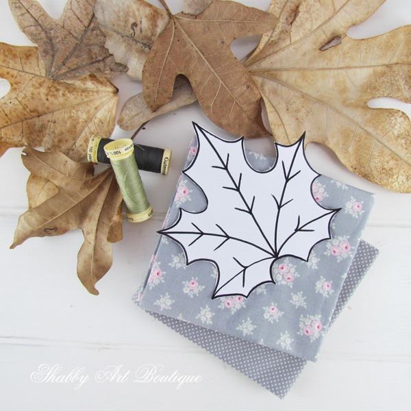 How to make Fall leaf coasters tutorial on Shabby Art Boutique