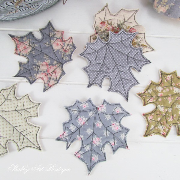 How to make these Fall leaf coasters by Shabby Art Boutique