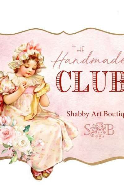 The Handmade Club is a place to share bigger projects like vintage graphic kits, digital printables, pattern e-Books, sewing and crafting tutorials. All of these projects will be exclusive to The Handmade Club members. Every month on the 15th, a new selection of projects will be ready for you to download. Clcik now to fidn out how you can join The Handmade Club.