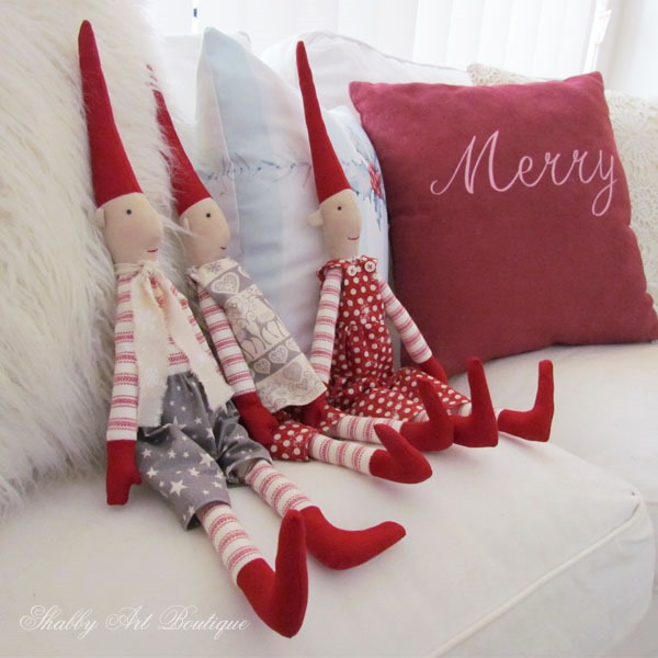 Red and white Christmas at Shabby Art Boutique