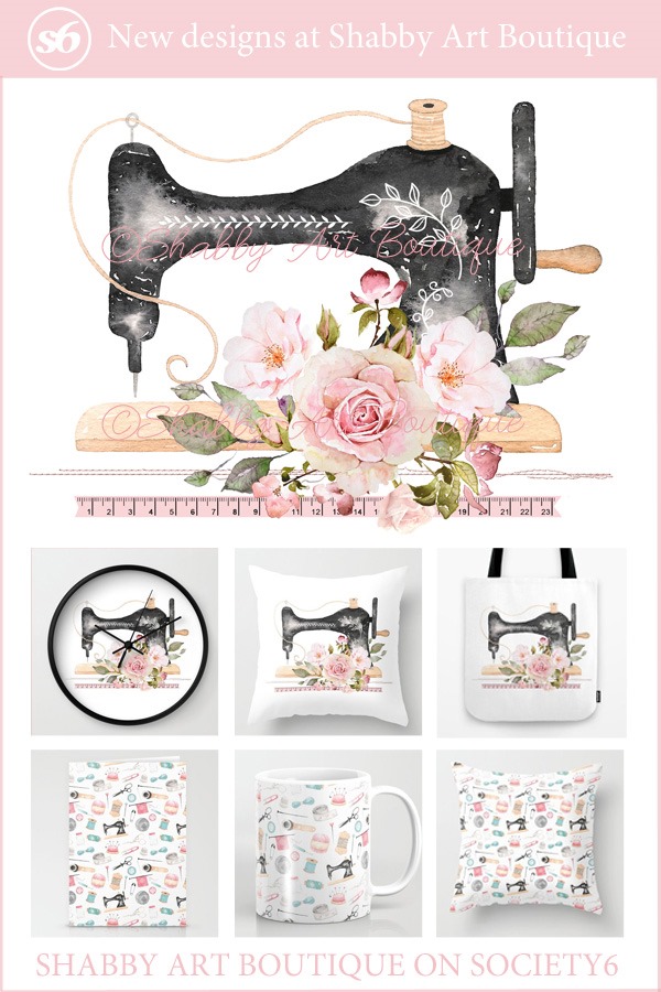 New Craft Room designs by Shabby Art Boutique - available on Society6 in an array of products
