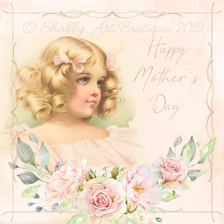 Breathtaking Victorian Mothers Day Cards Wallpaper Illustration