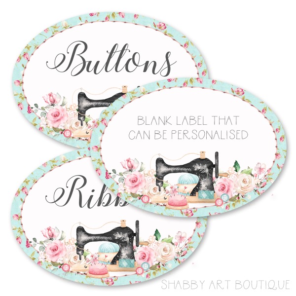 Printable crafting labels that can be personalised to suit your needs from Shabby Art Boutique