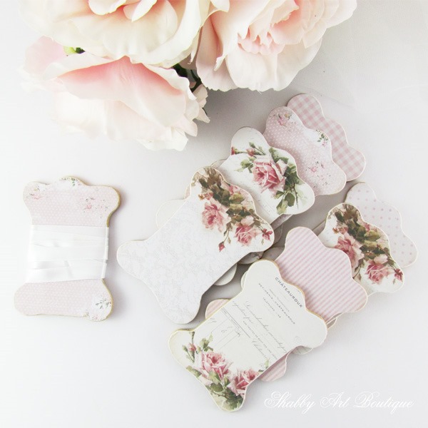 Beautiful vintage ribbon boards - a tutorial by Shabby Art Boutique